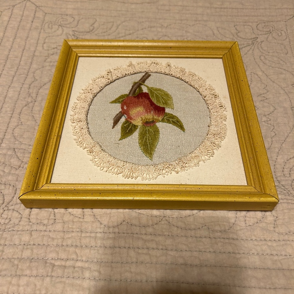 Needlepoint Picture in Frame